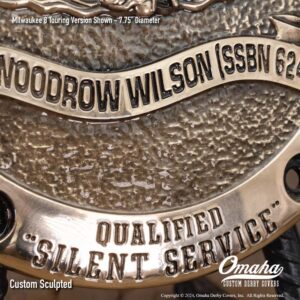 US Navy Submarine Veteran custom derby cover for Harley-Davidson motorcycles