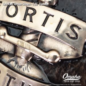 Fortis Fortuna Adiuvat Custom Derby Cover for Harley-Davidson Motorcycles