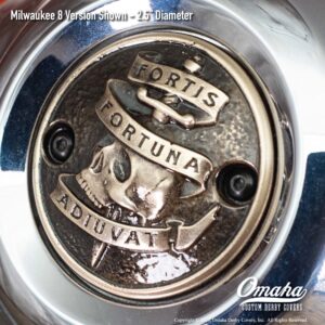 Fortis Fortuna Adiuvat custom timing cover for Harley-Davidson Milwaukee 8 motor