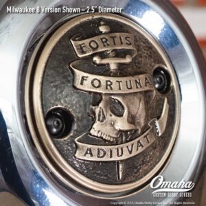 Fortis Fortuna Adiuvat custom timing cover for Harley-Davidson Milwaukee 8 motor