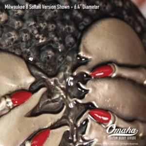 Broken Heart Custom Derby Cover for Harley-Davidson Motorcycle