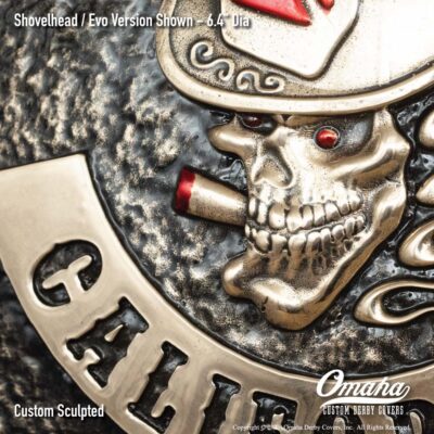 Gatekeepers MC Custom Derby Cover for Harley-Davidson Motorcycle