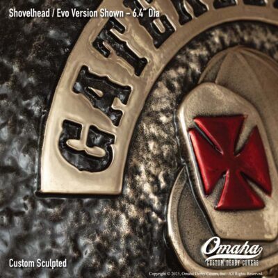 Gatekeepers MC Custom Derby Cover for Harley-Davidson Motorcycle