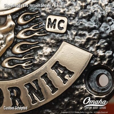 Gatekeepers MC Custom Derby Cover for Harley-Davidson Motorcycle