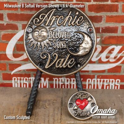 Custom derby cover and timing cover set for Harley-Davidson